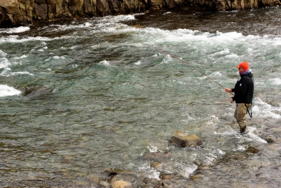 Probing an Icelandic river Probing an Icelandic river