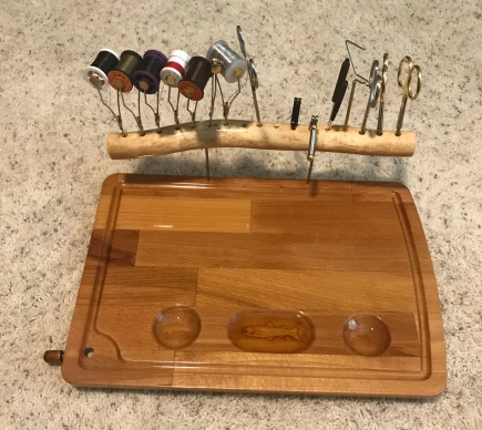 With a tool caddy With a tool caddy